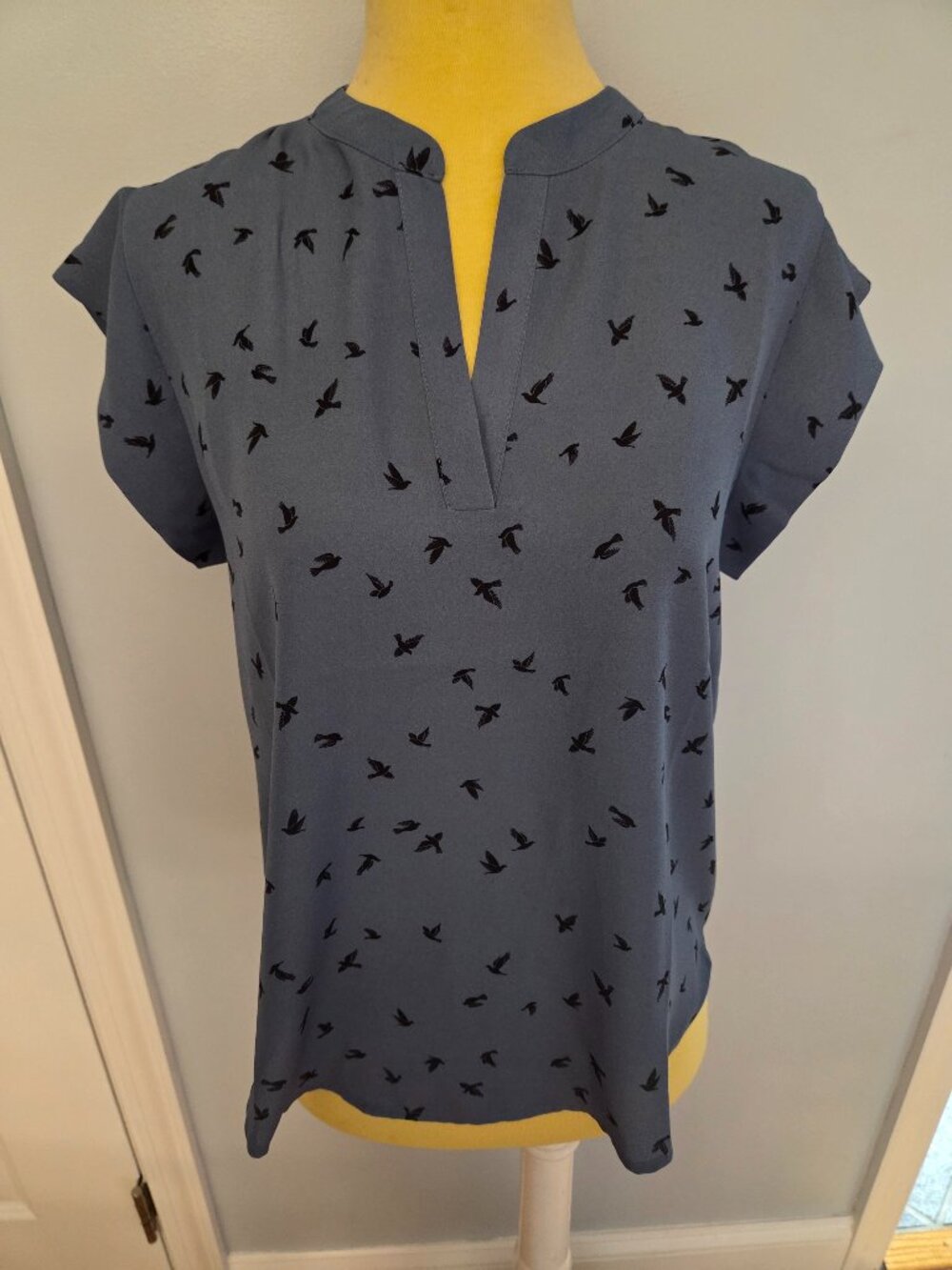 S.R. Bird Pattern Blouse